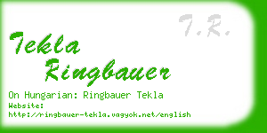 tekla ringbauer business card